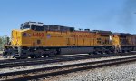 UP 6460 Close Up Shot as She Rolls into The UP East Ogden Yard Leading a Manifest Train. 